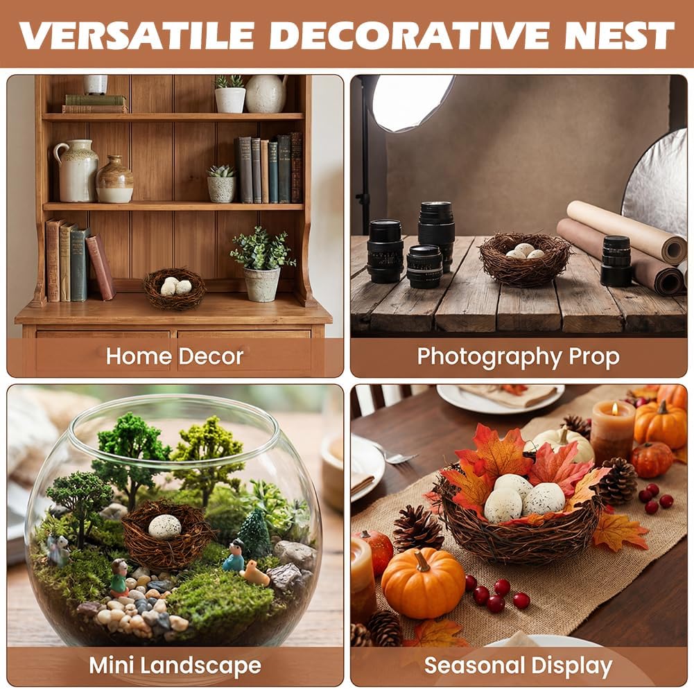 TILZIKA Bird Nest Decor for Crafts