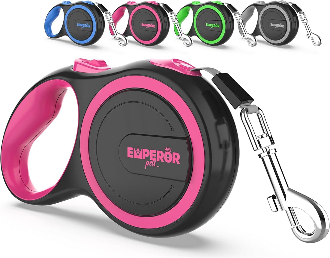 EMPEROR PETS 26.1 ft Retractable Dog Leash, for Dogs 10-110 lbs
