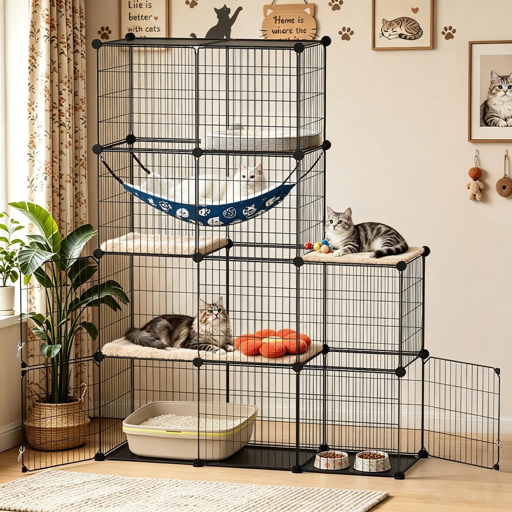 COMHOMA Cat Cage DIY Cat Enclosures Catio for Kitten