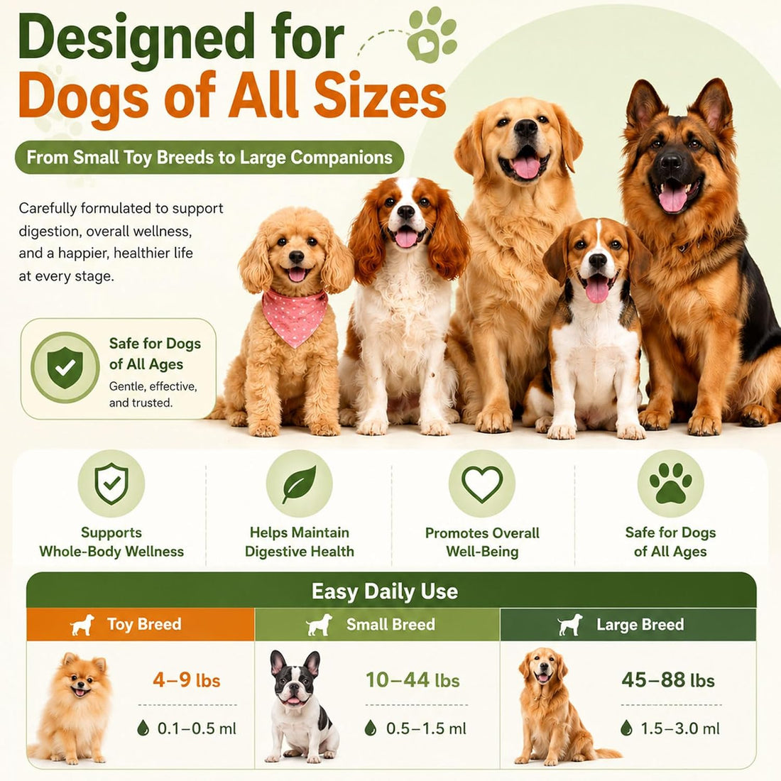 Dewormer for Dogs, Liquid Wormer for Hookworms, Lungworms, Pinworms