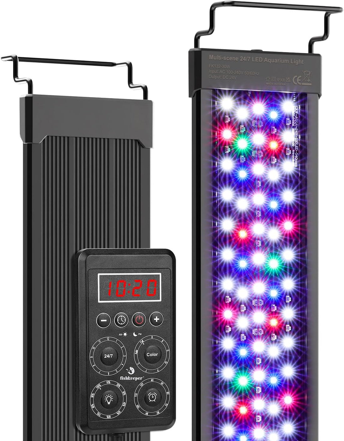 fishkeeper Smart LED Aquarium Light with One-Key Real-Time Sync