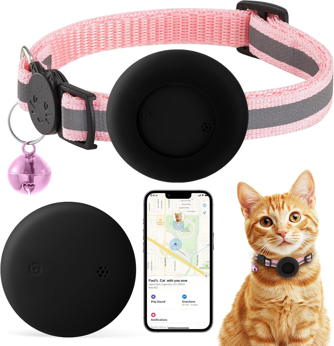 Cat Tracker with Collar Breakaway