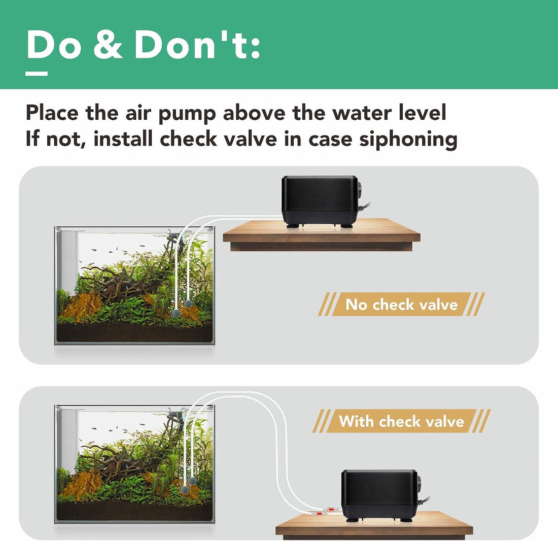 hygger 5W/10W Ultra Quiet Aquarium Air Pump