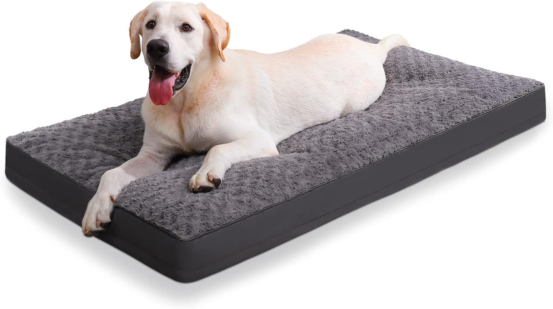 KSIIA Washable Dog Bed for Crate Waterproof for Medium Dogs,35x22