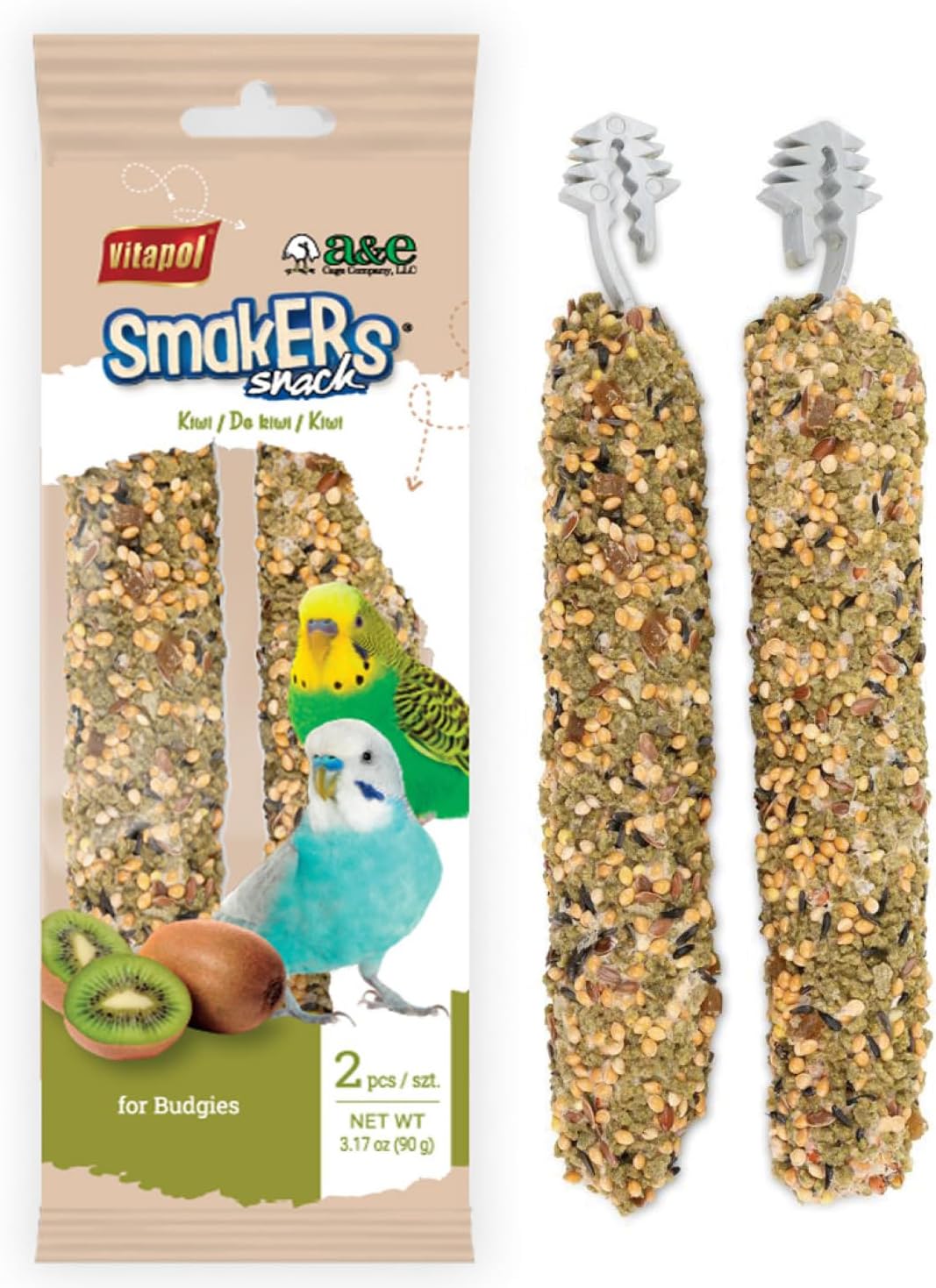 Vitapol Smakers Strawberry Treat Sticks for Parakeets & Budgies