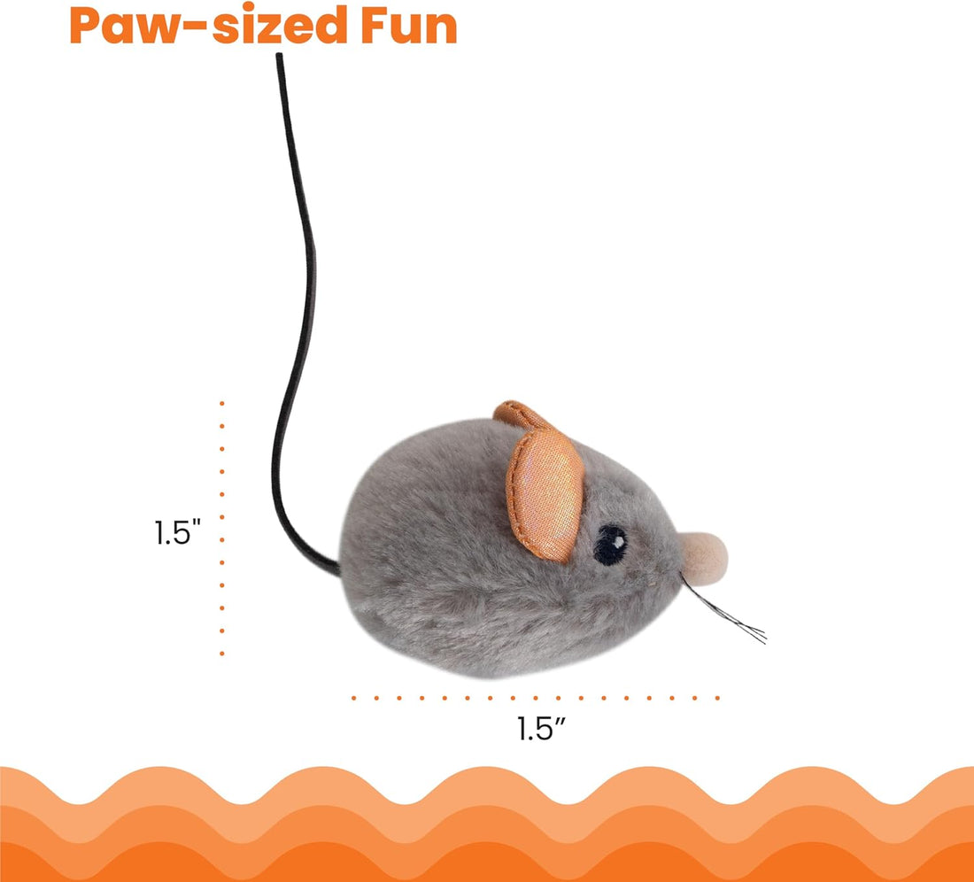 Catstages Squeak Squeak Mouse Cat Toy with Touch-Activated Sound