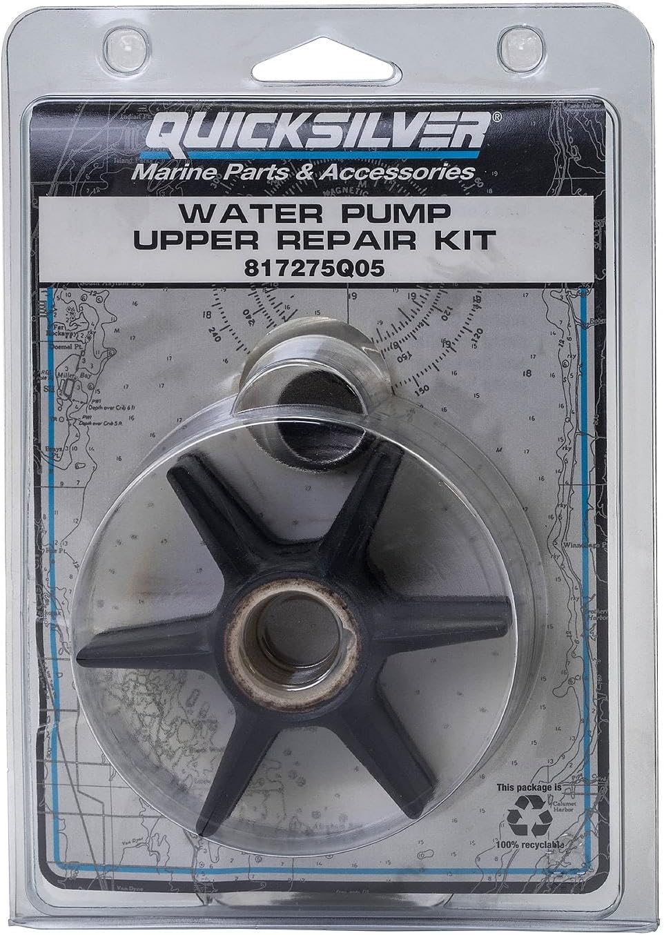 Quicksilver 817275Q05 Upper Water Pump Repair Kit with Impeller