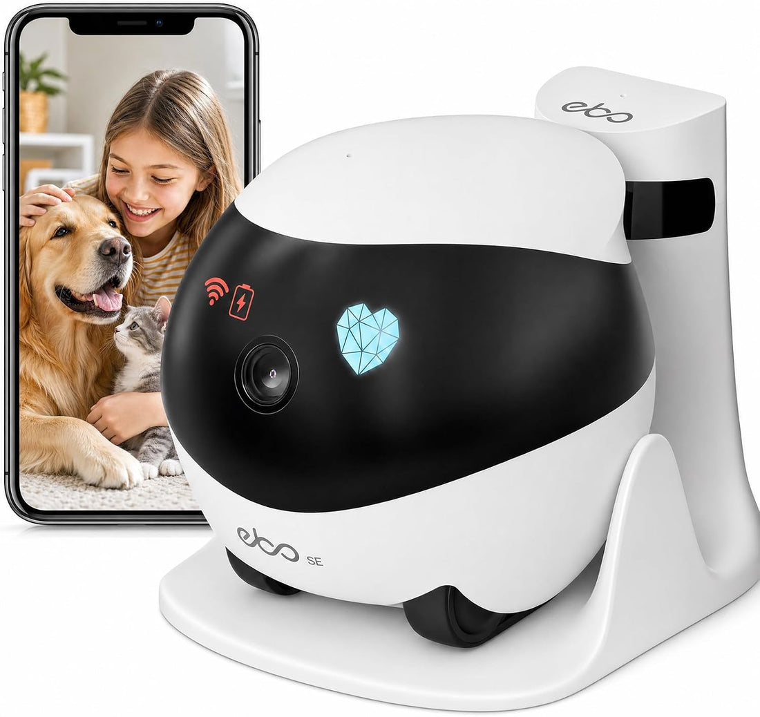 Enabot EBO SE Rolling Robot Camera with 2-Way Talk,Pet Indoor Home