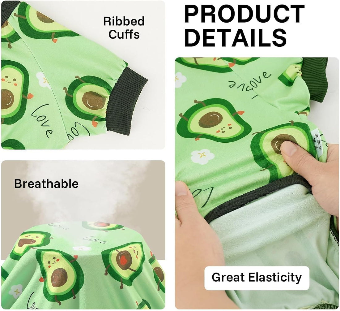XPUDAC 4 Pack Dog Pajamas Soft Strechy Summer Doggie Clothes