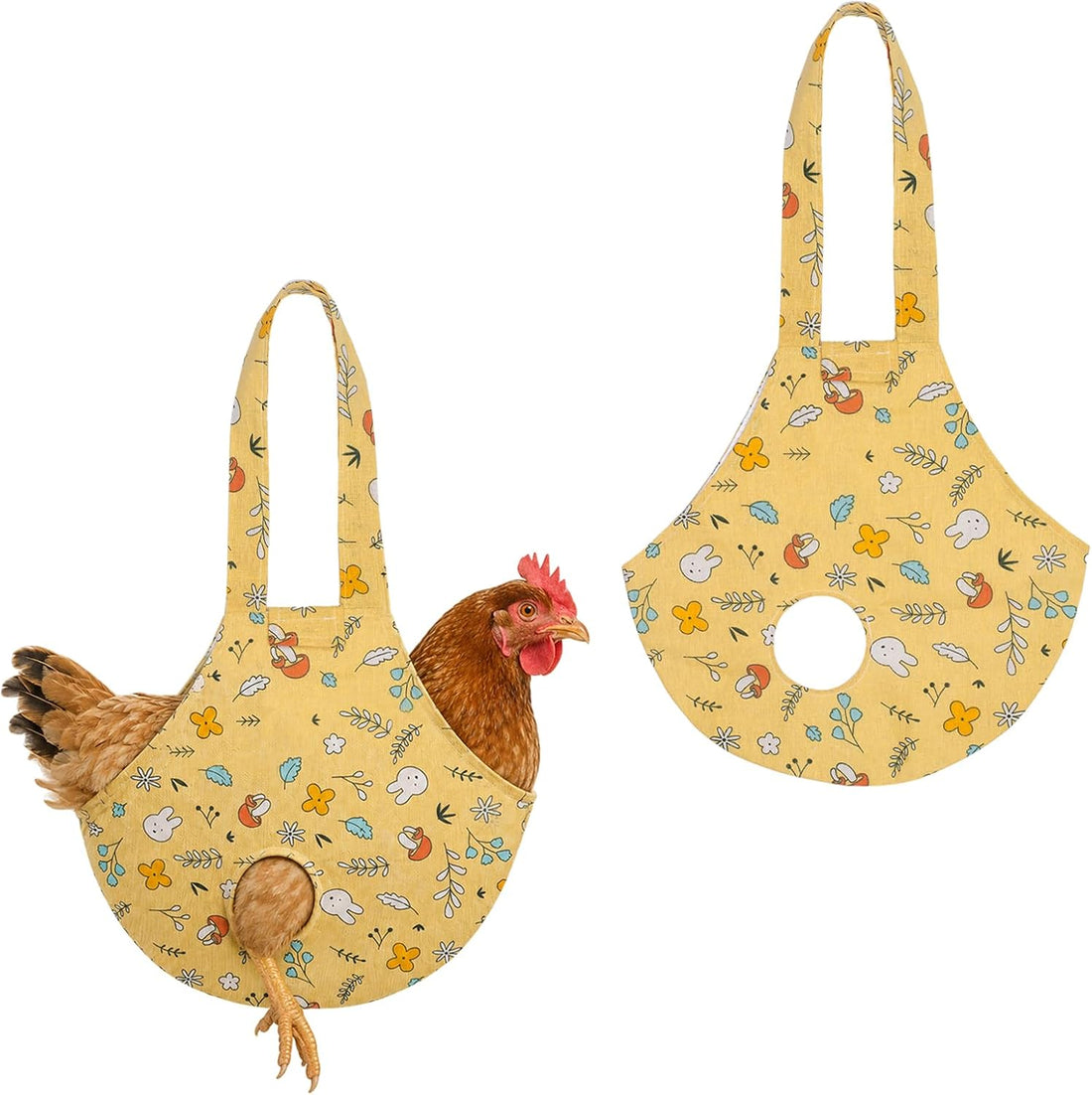 2Pack Chicken Carrier Bag, Breathable Sling Bag for Hen Rooster Trip