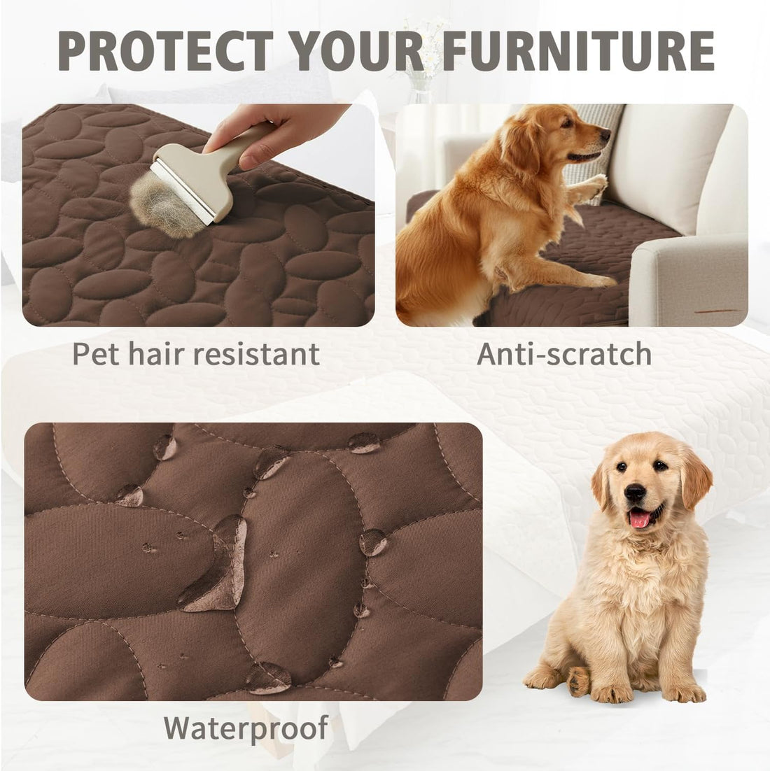 Ameritex Pet Bed Cover Dog Bed Blanket for Sofa and Furniture
