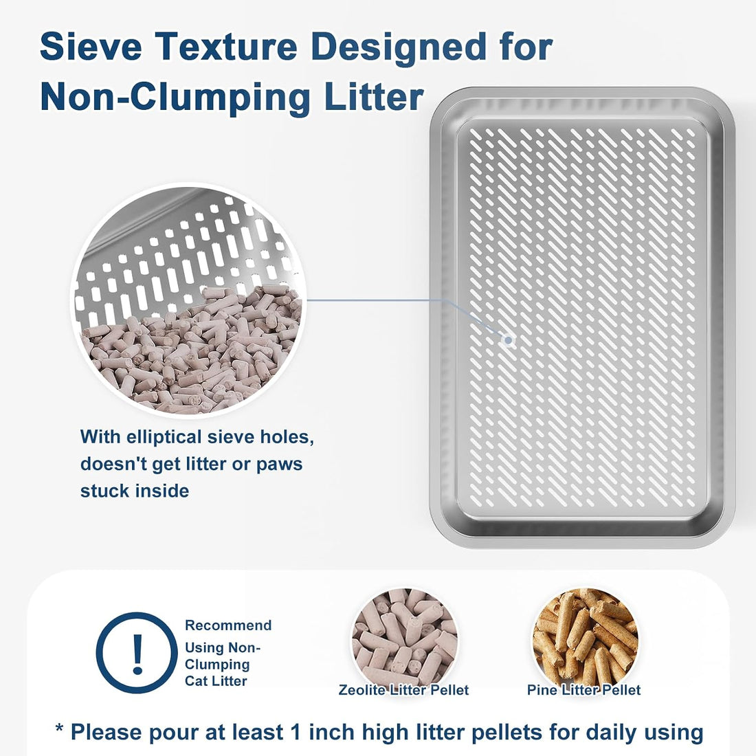 23.6''x16''x12'' Enclosed Stainless Steel Litter Box with Lid