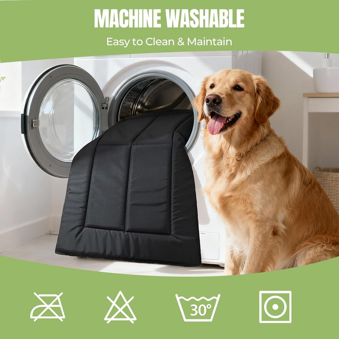 Chew Proof Indestructible Dog Bed, Durable Dog Crate Pad, X-Large