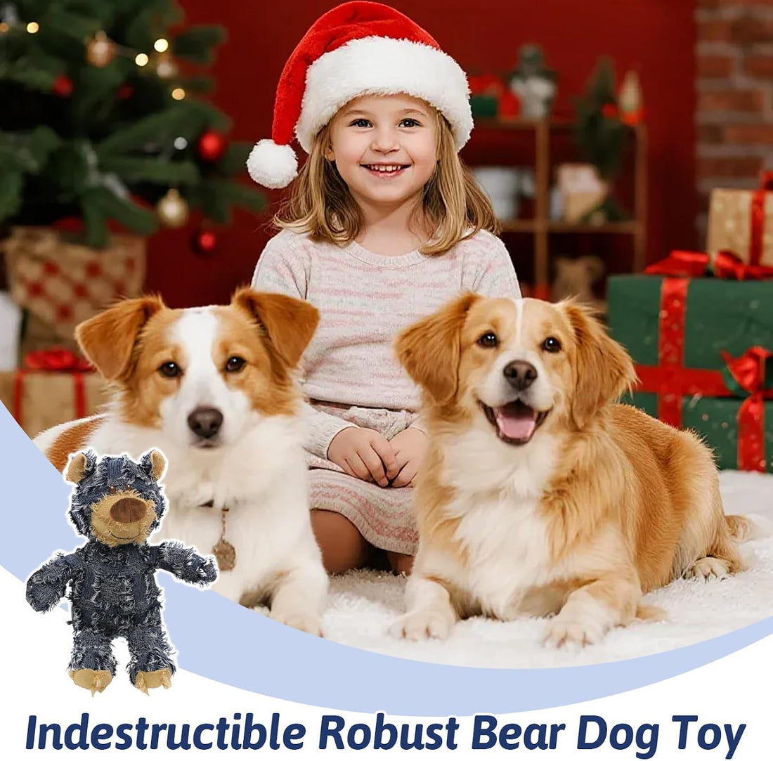 MAXBECK Dog Companion for Heavy Chewers- Indestructible Robust Bear
