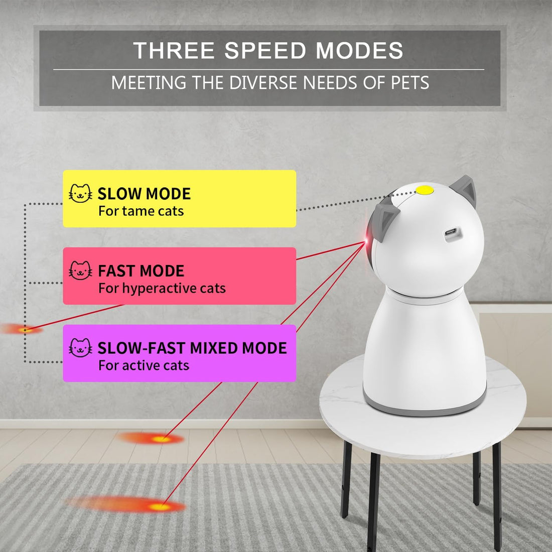 YVE LIFE Cat Toys Laser for Indoor Cats,The 4th Generation Real
