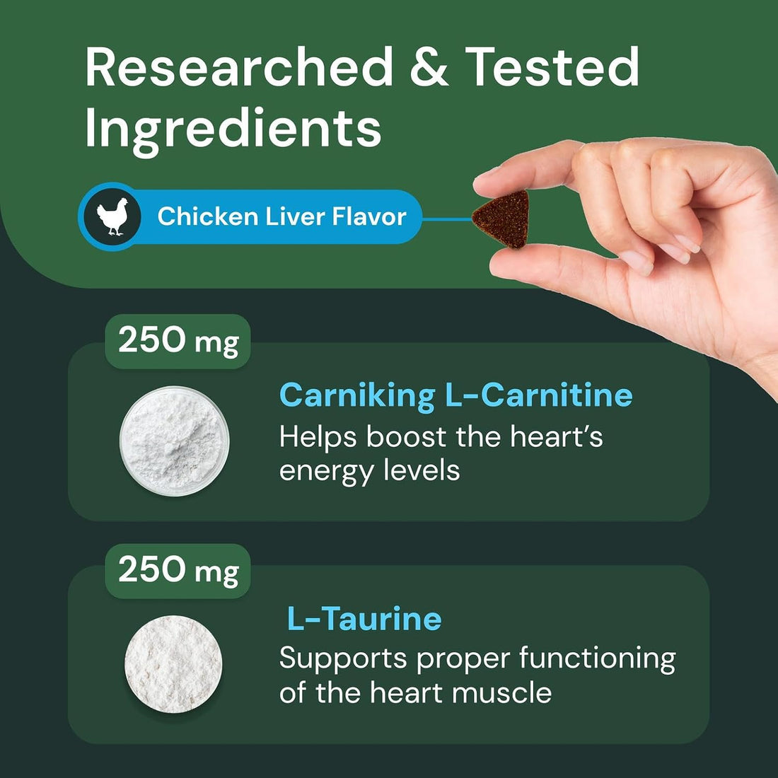 VetriScience Veterinary Strength Healthy Heart Chews, Chicken