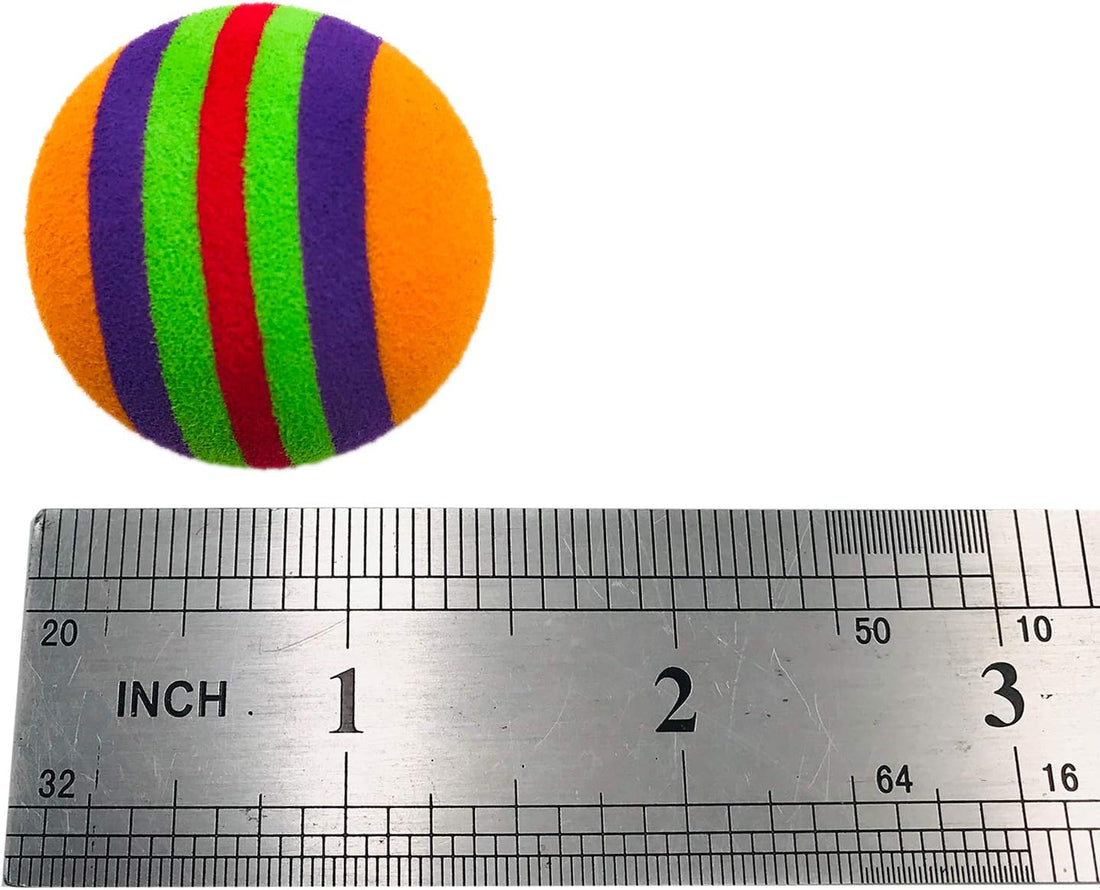 PET SHOW 15pcs 1.4" Interactive Cat Toy Balls for Indoor Cats