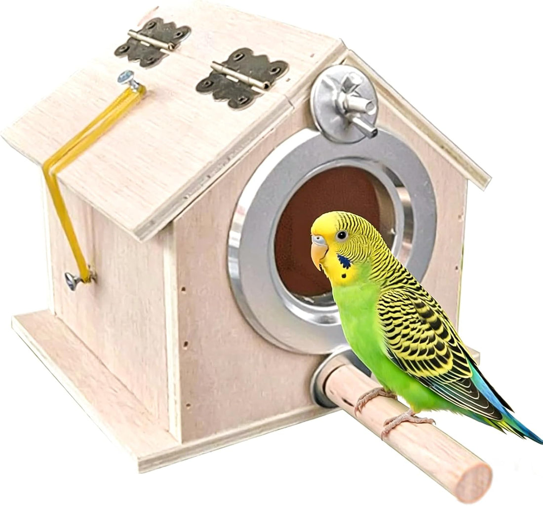 kathson Parakeet Nesting Box,Bird Nest House,Parrots Breeding Mating