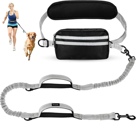Hands Free Dog Leash with Pouch