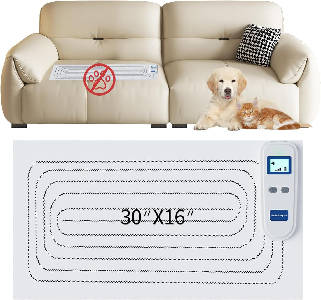 PETNAISPet Shock Mat for Dogs & Cats, 41"x18" Rechargeable Scat Mat