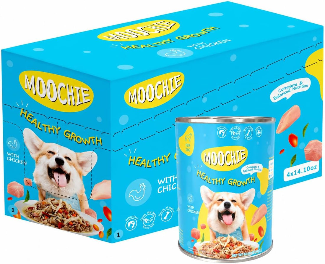 MOOCHIE Digestive Care Wet Dog Food for Small Breeds, Chicken & Beef