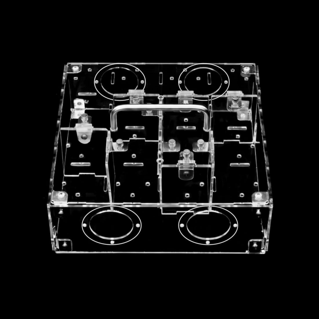 GuineaLoft™ Acrylic Cage - Small 2x1' Enclosure w/Lid & Bottom