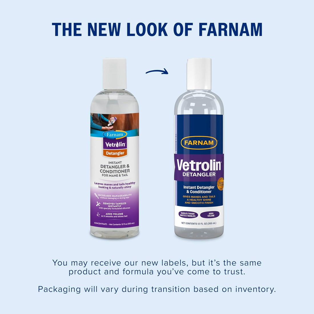 Farnam Vetrolin Detangler and Conditioner for Horse Manes and Tails