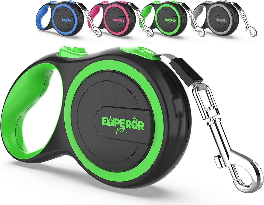 EMPEROR PETS 26.1 ft Retractable Dog Leash, for Dogs 10-110 lbs