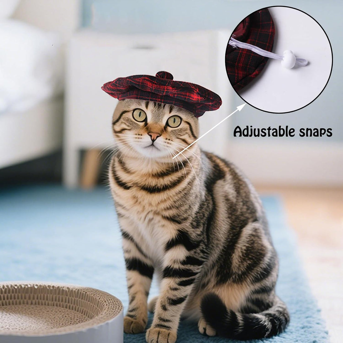 SEIS 3 Pcs Dog Berets Fashion Pet Hat French Artist Cat Cap Baseball