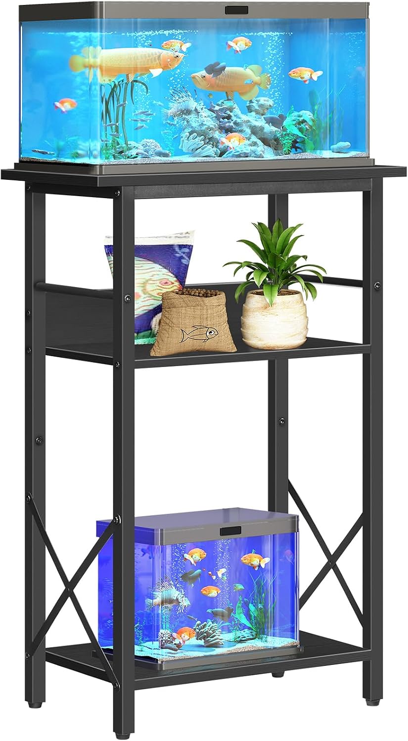 HOOBRO 10 Gallon Aquarium Stand, 3-Tier Fish Tank Stand with Storage