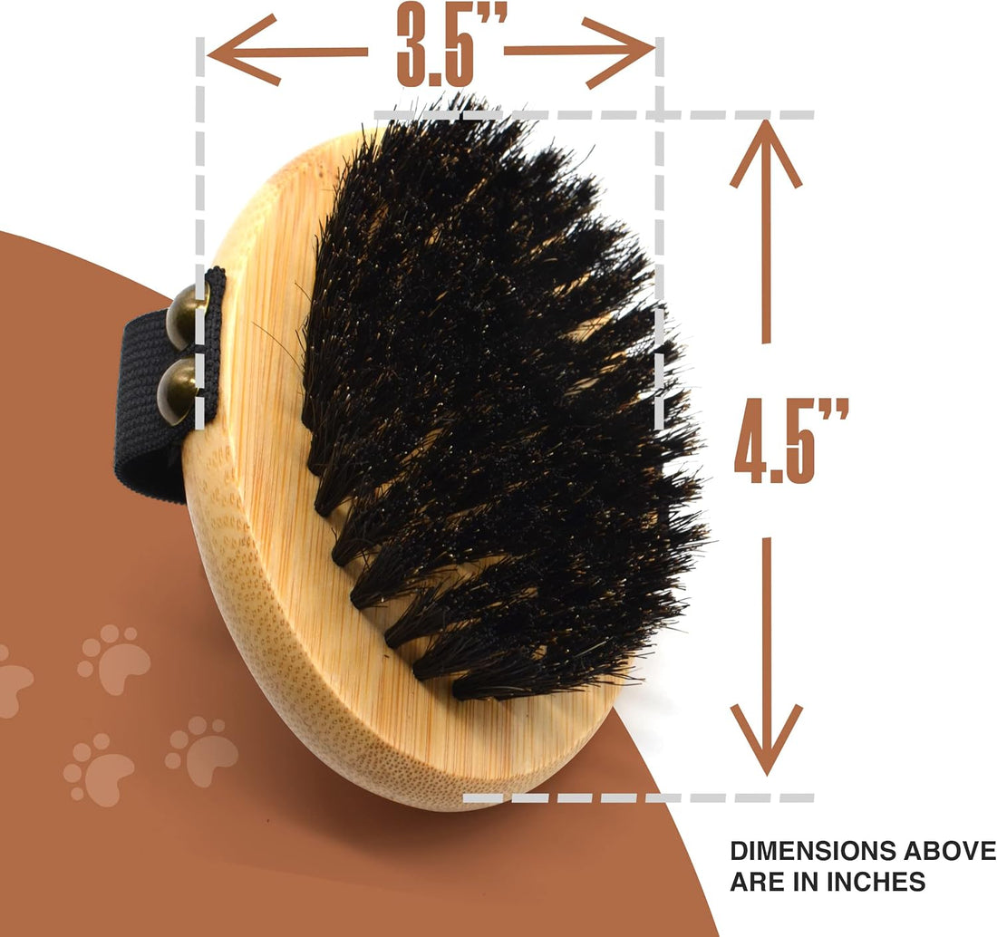 The Buddy System Pet Close Brush, Soft Touch Oval Palm Brush