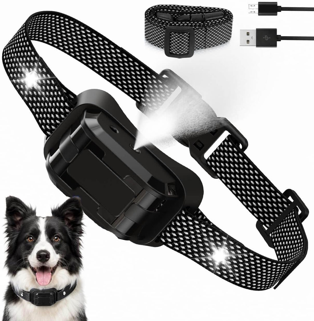 Citronella Bark Collar for Dogs, 3 Spray & 3 Sensitivity