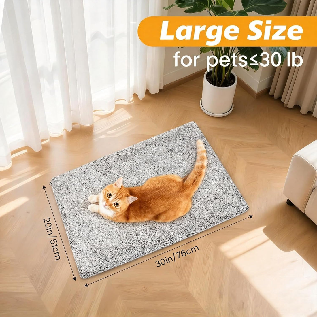 Self Warming Cat Bed, Self Heating Mat for Dog