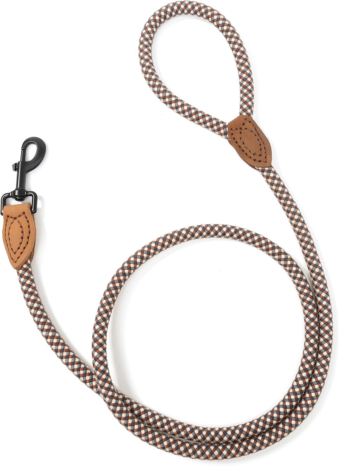 Mile High Life Rope Leash with Genuine Leather Connection