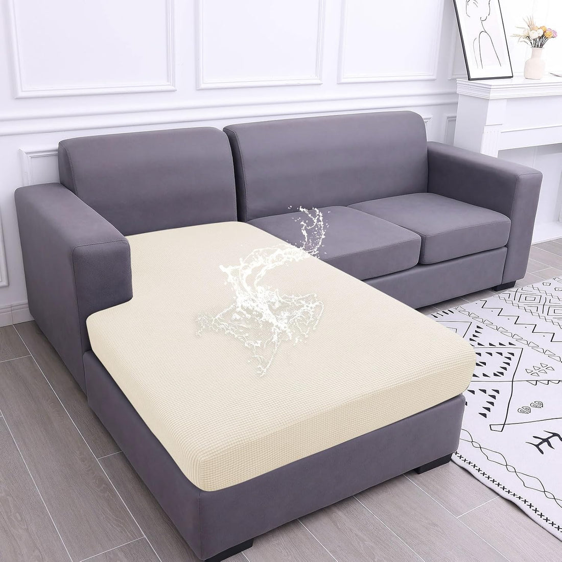 hyha Waterproof Couch Cushion Covers for Pets