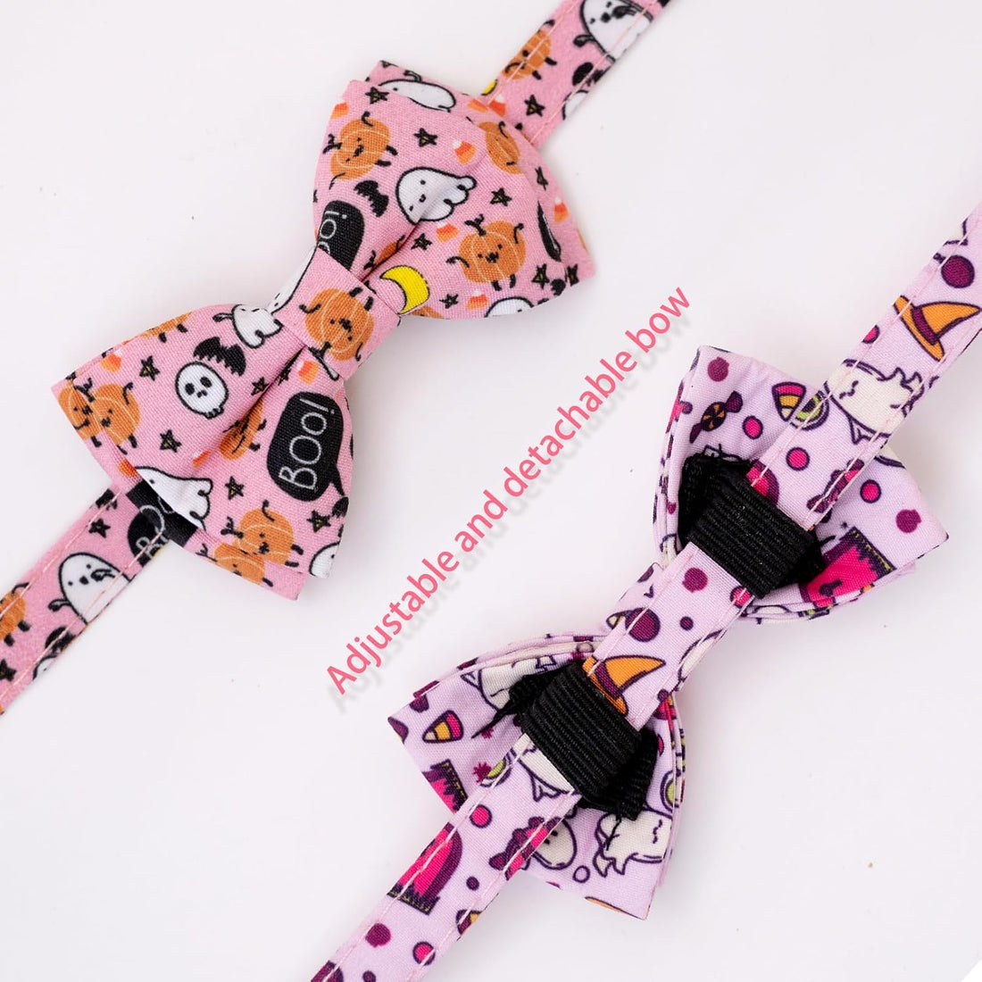 Faygarsle 2 Pack Breakaway Halloween Cat Collar Ghosts Pattern