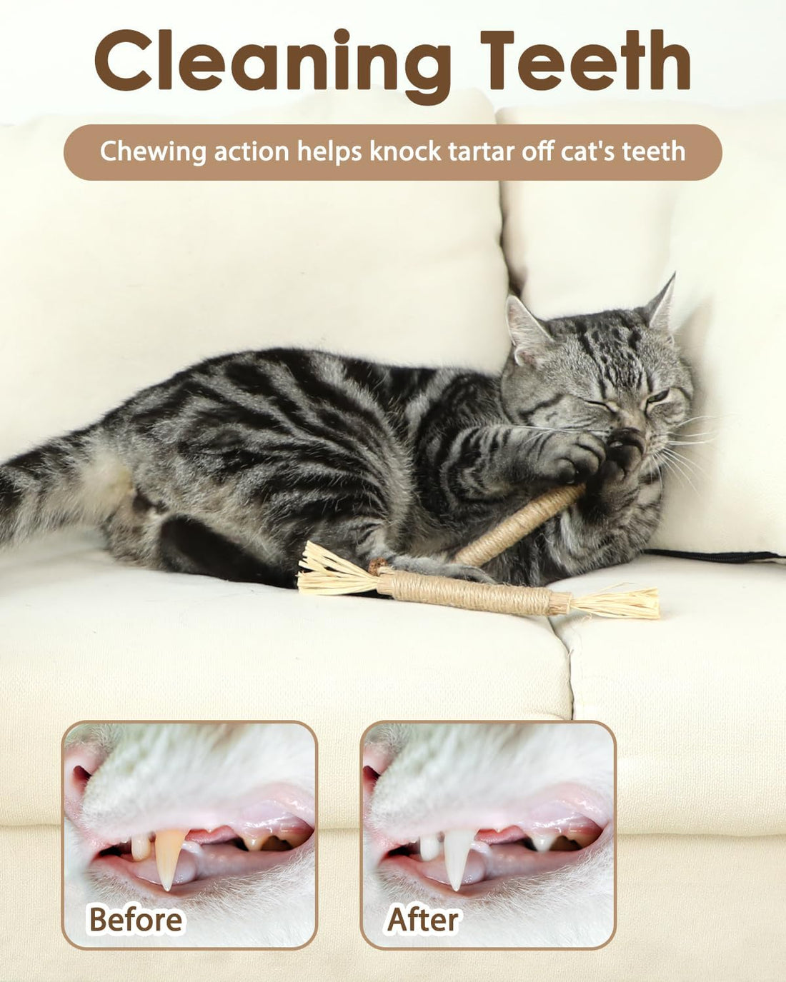 Tocirelo Silvervine Sticks Cat Toys