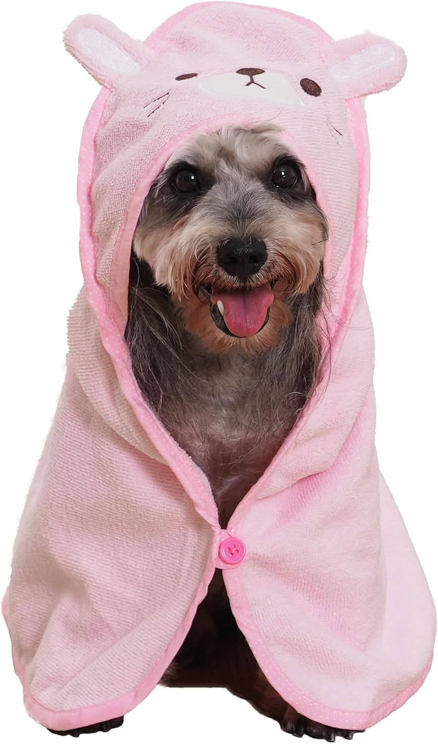 Dog Hooded Bathrobe Towel Fast Drying Absorbent Bath Warm Blanket