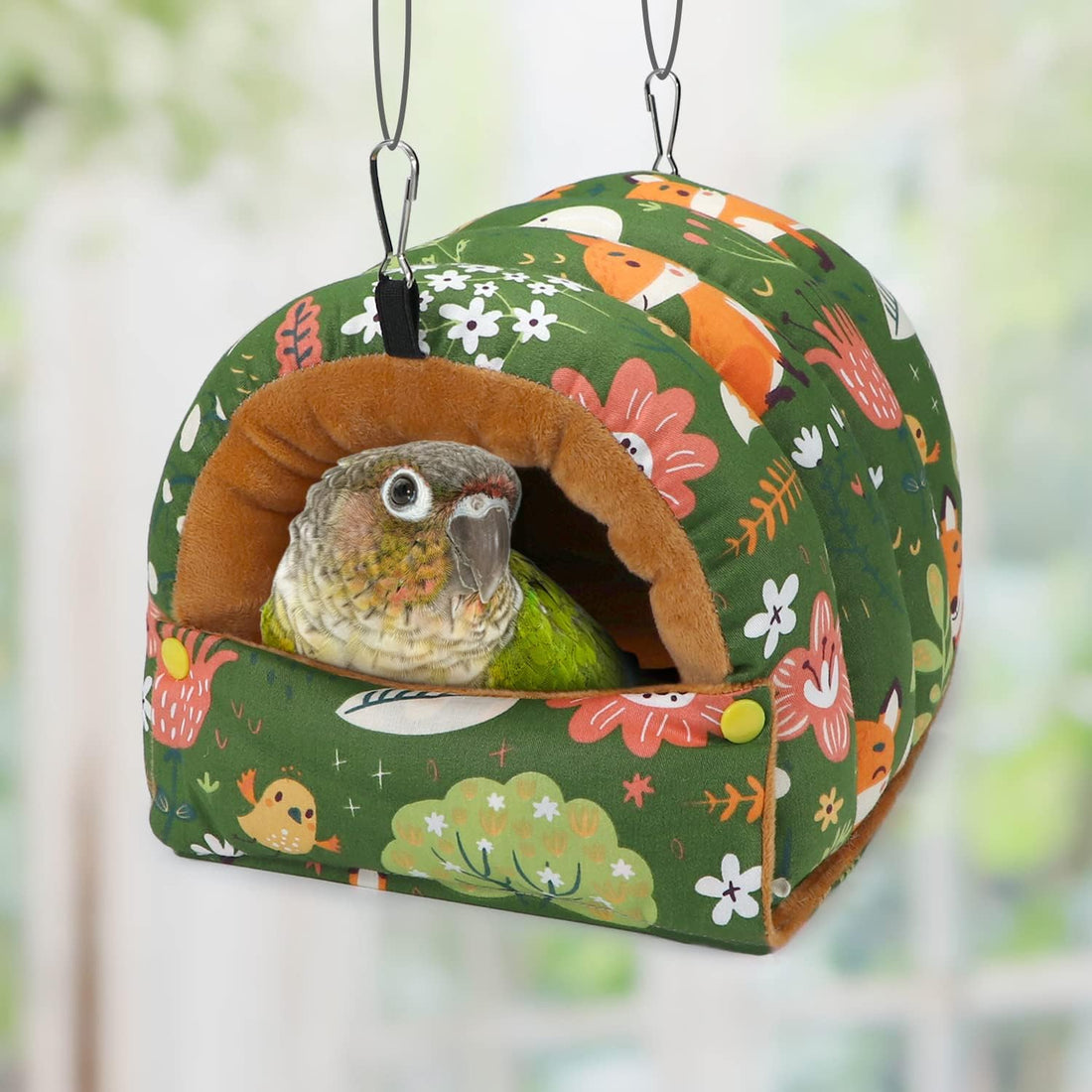 Wontee Bird Nest House Winter Warm Snuggle Hut Bird Bed Hanging