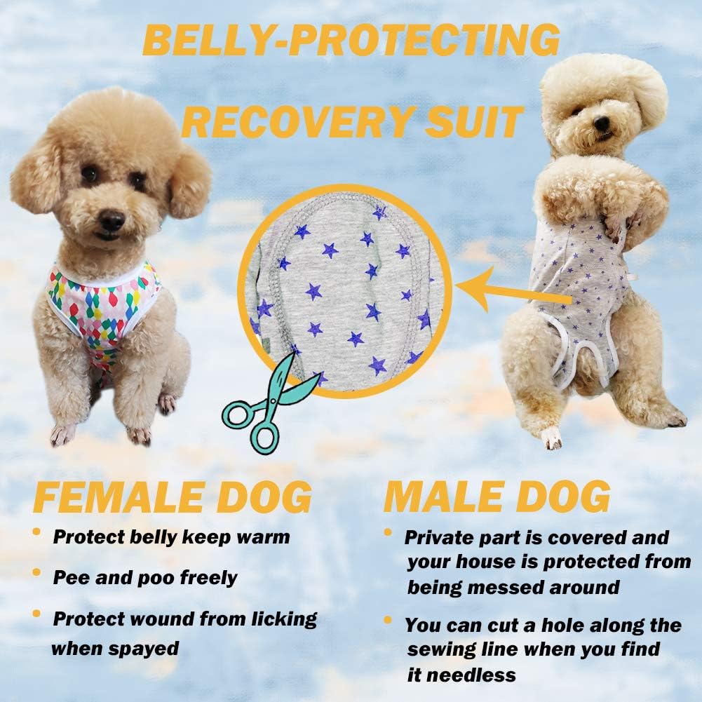 Dog’s Recovery Suit Post Surgery Shirt for Puppy