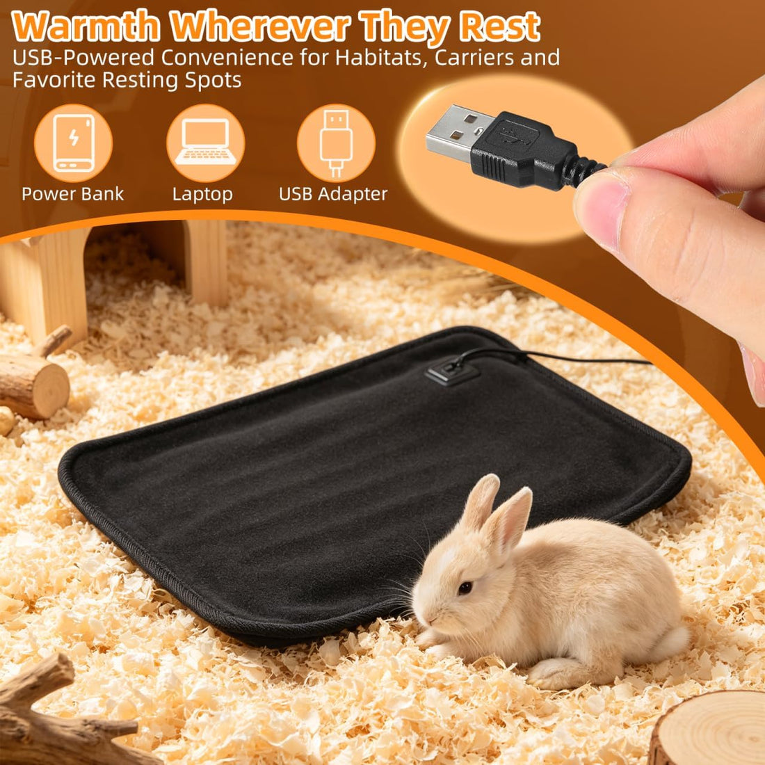BESPORTBLE USB Heating Pad for Small Animals