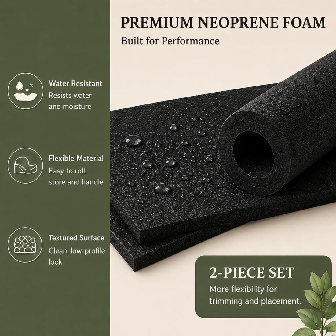 2 PCS Aquarium Foam Pad, 18 x 36 in, 5mm Fish Tank Leveling Mat