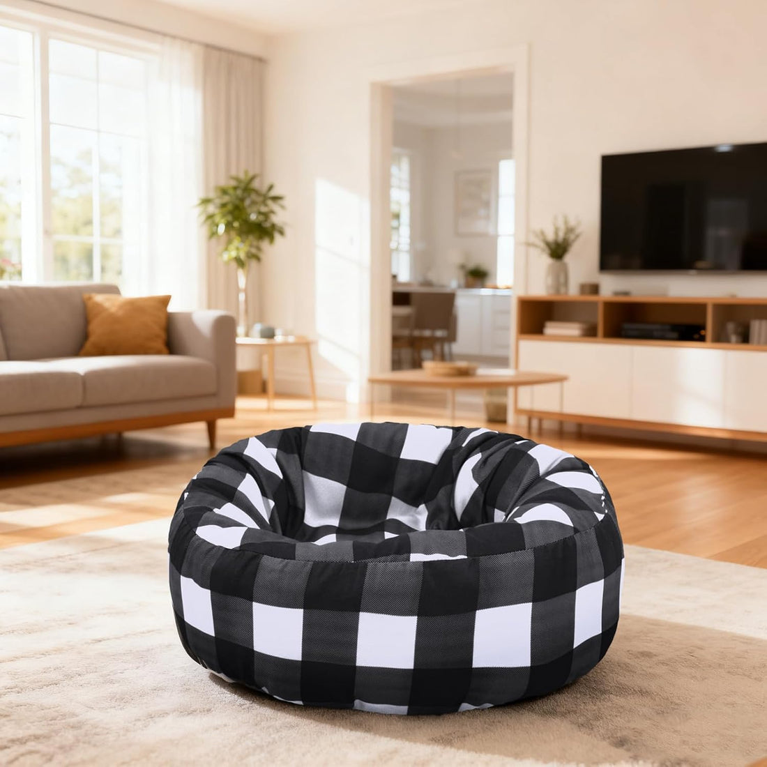 Round Dog Bed Cover Washable Elastic Edged 30×9.8 Inch