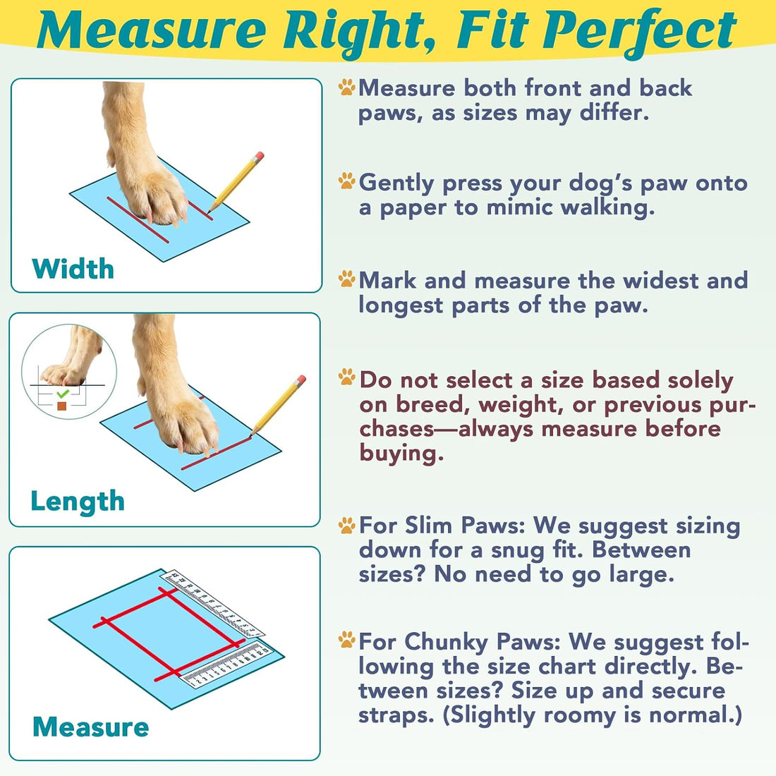 LUCKYPAW Dog Shoes for Large Medium Dogs