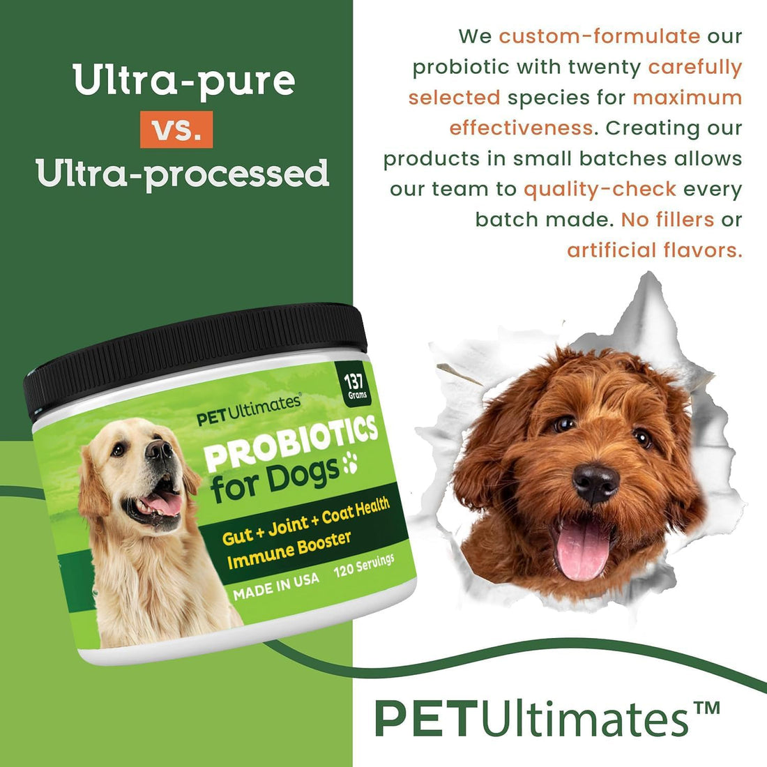 Pet Ultimates Pet Probiotics for Dogs