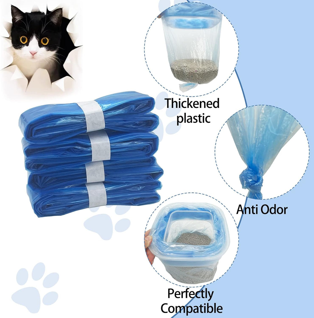12 Pack Cat Litter Refills Bag Compatible with Litter Refill