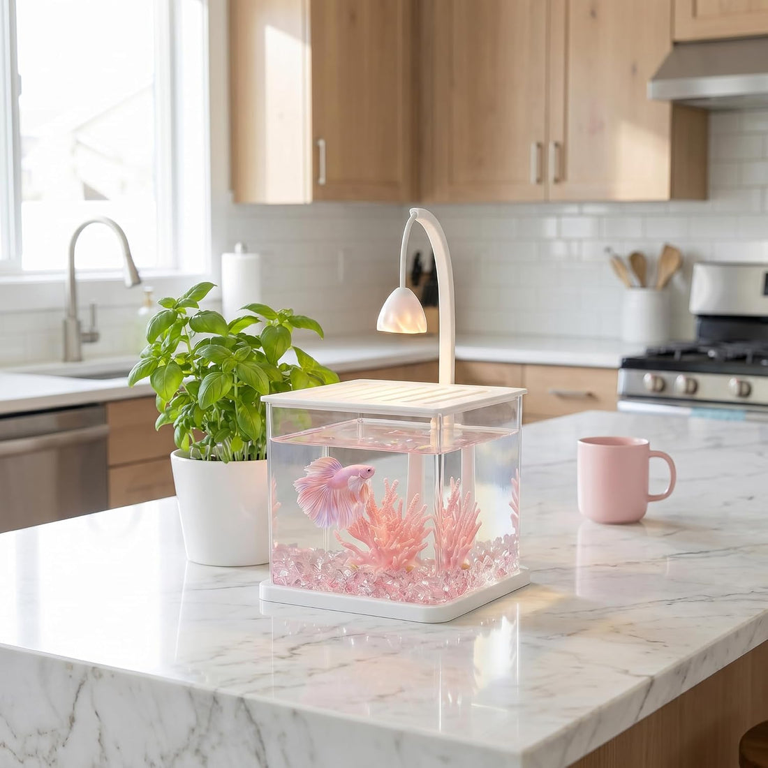 1 Gallon Fish Bowl for Centerpieces Small Fish Bowl Betta Tank