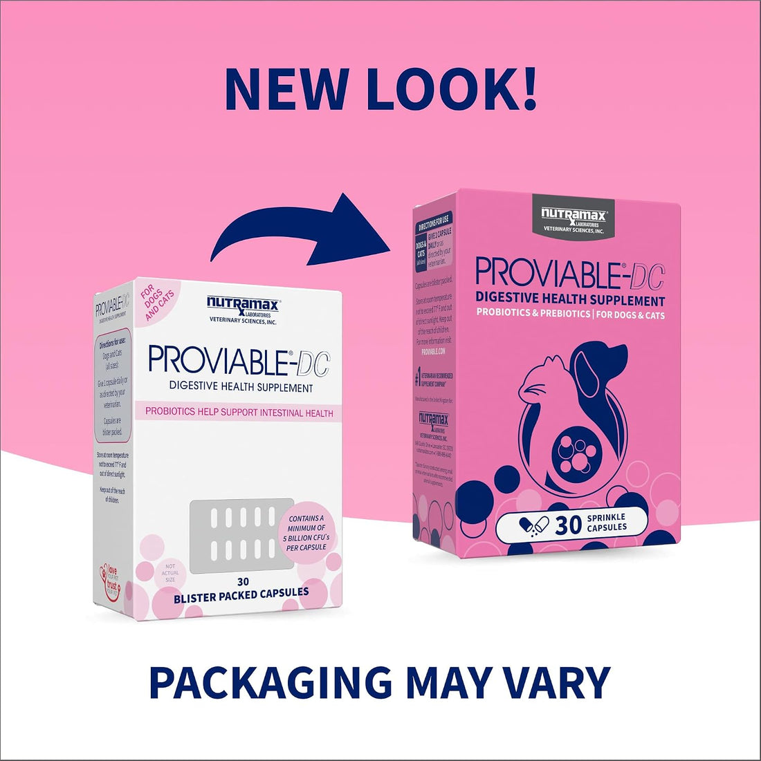 Nutramax Proviable Probiotics for Dogs & Cats
