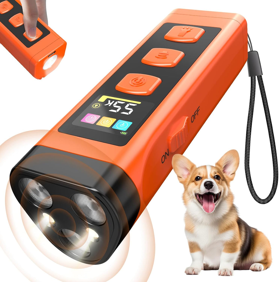 Dog Bark Deterrent Device, 3X Ultrasonic Dog Trainer
