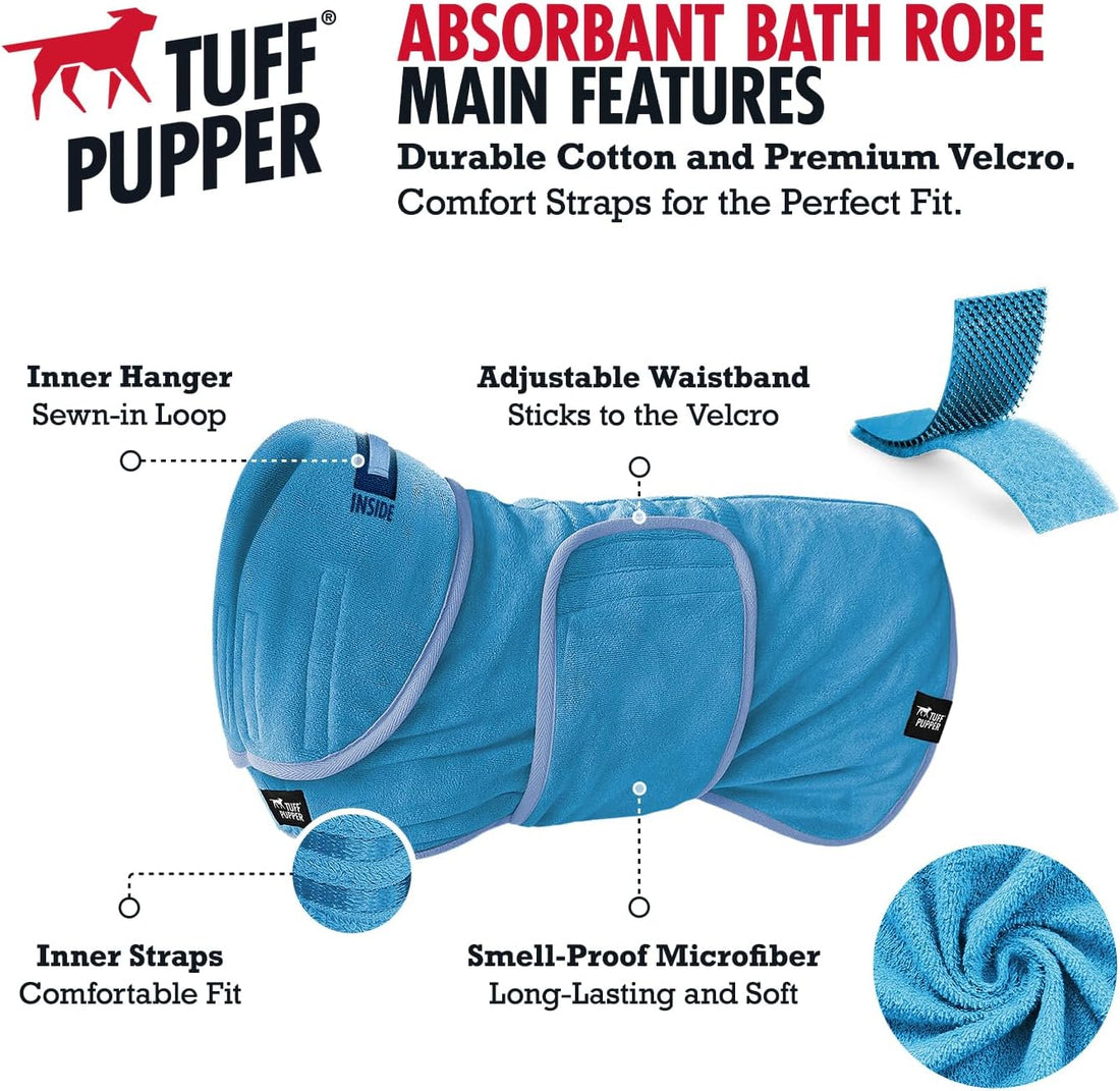 Tuff Pupper Fast Drying Dog Bath Robe